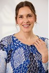 ELLA TOP - multi blue